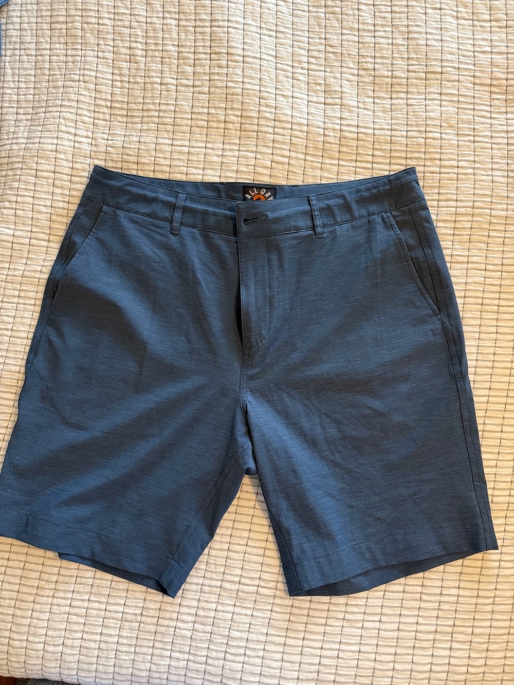 Faherty All Day Shorts Men's Blue Stretch Casual Shorts
